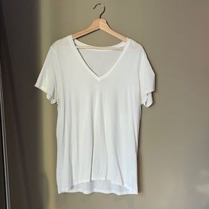 Everlane White V Neck Tee